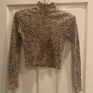 Leopard print top from Brandy Melville!